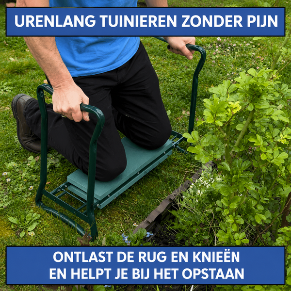 KneeRelief™  Comfortabel 2-in-1 Knielbankje en Zitkrukje Tuin