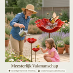 Metaal Klaproos Vogelbad