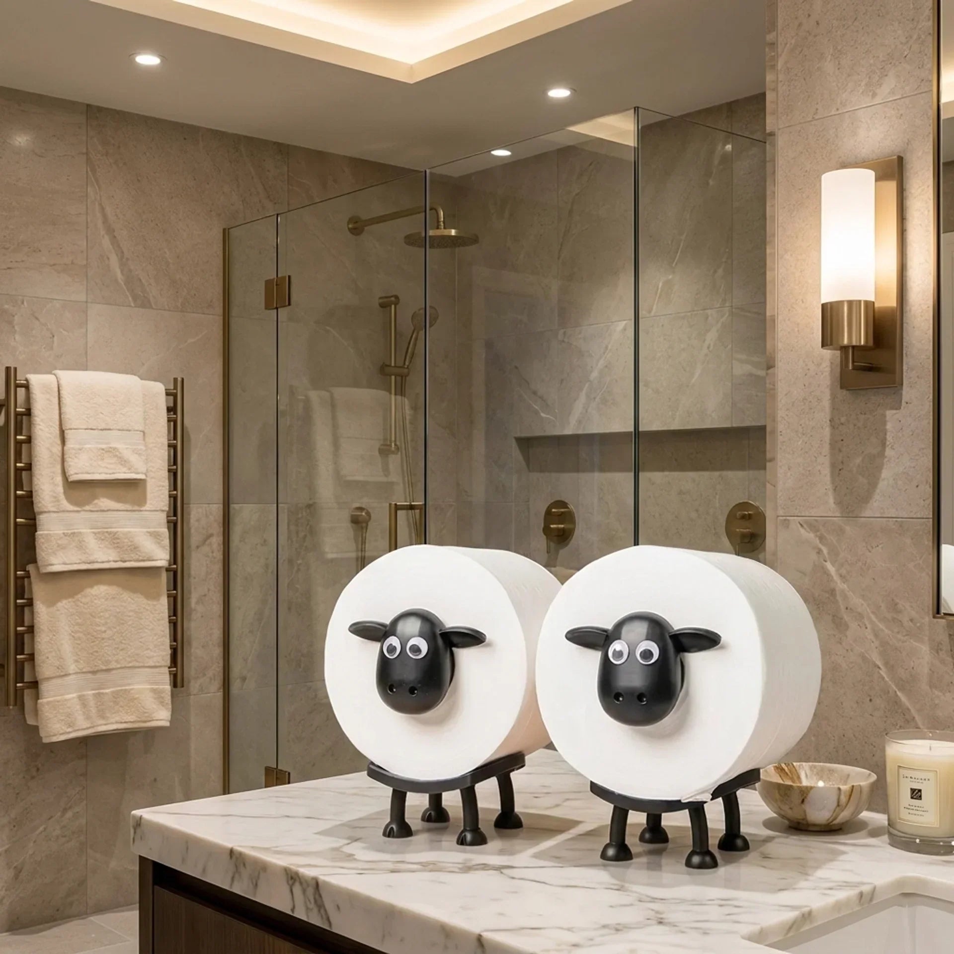 Schattige Schaap Toiletrolhouder ™ | Geef Je Badkamer Karakter