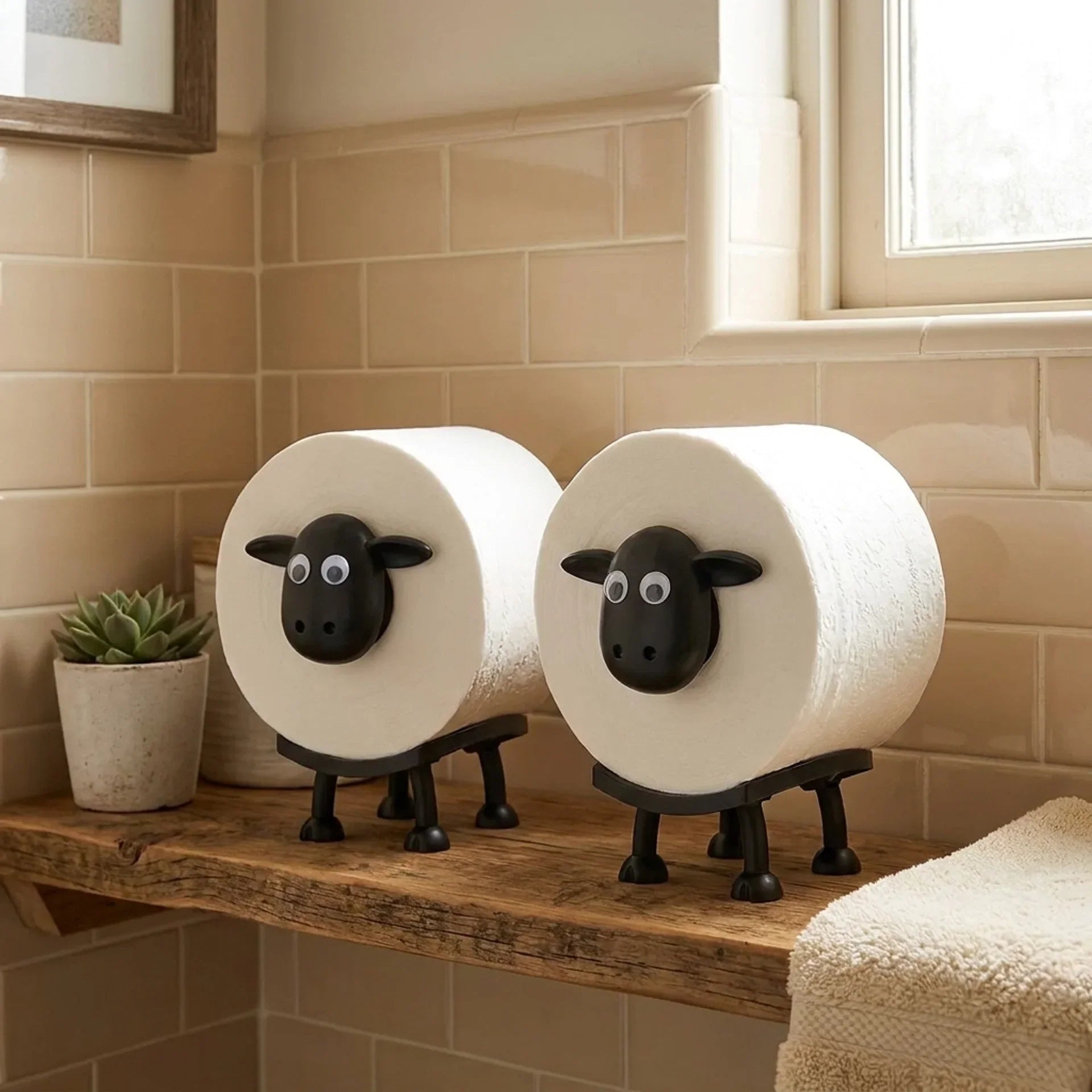 Schattige Schaap Toiletrolhouder ™ | Geef Je Badkamer Karakter