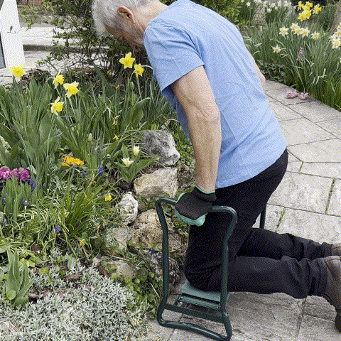 KneeRelief™ | Comfortabel 2-in-1 Knielbankje en Zitkrukje Tuin